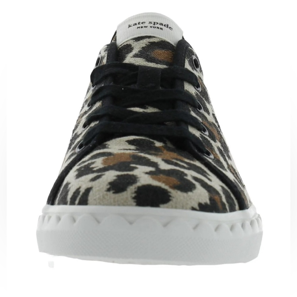 Kate Spade New York Women’s Beige Leopard Print Lace-Up Athletic Sneakers - Picture 7 of 7